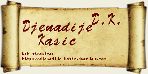 Đenadije Kašić vizit kartica